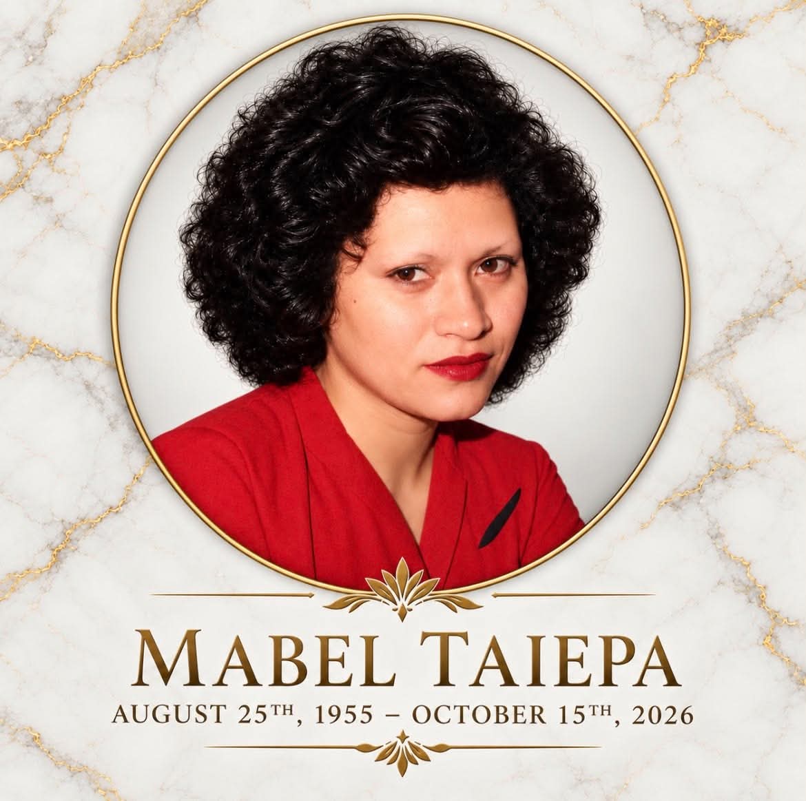 Memorial photo of Mabel Taiepa