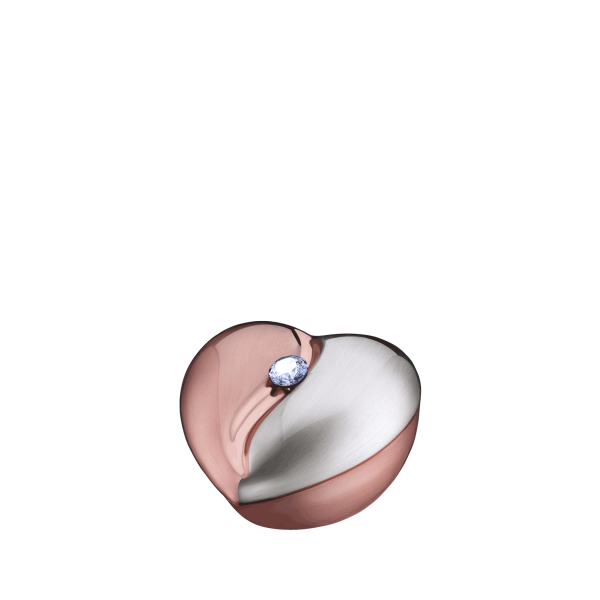 Heartfelt Rose Gold Keepsake urn