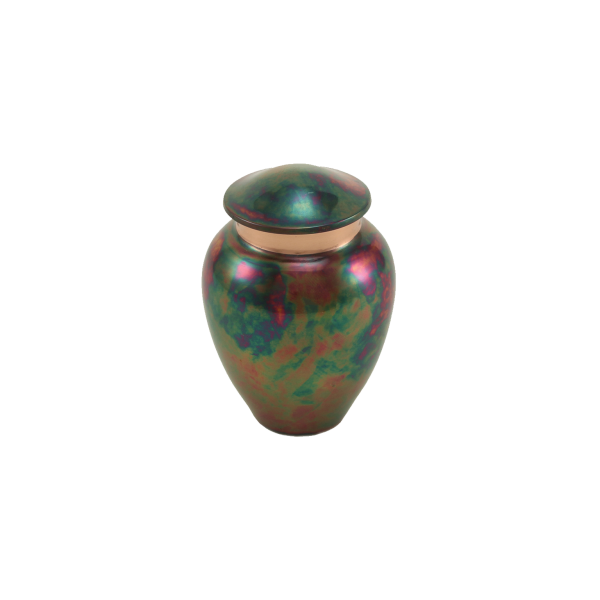 Vivid Raku Keepsake Urn